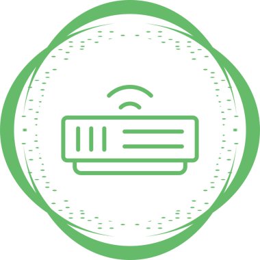 Modem simgesi web basit illüstrasyon