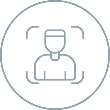 Fotoğraf Portresi simgesi, vektör illüstrasyonu basit tasarım