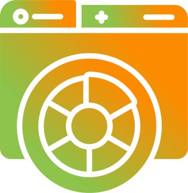 renk paleti. Web simgesi basit illüstrasyon