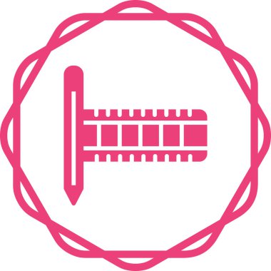 Film Düzenleme Web simgesi vektör illüstrasyonu