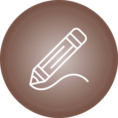 Kalem. Web simgesi basit illüstrasyon