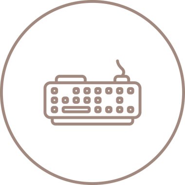 düz tasarım klavye vektör çizimi