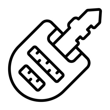 araba anahtarı simgesi web basit illüstrasyon