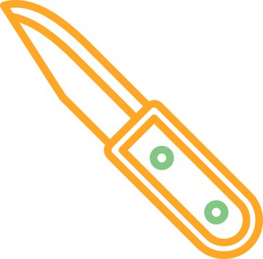 cep çakısı simgesi web illüstrasyonu