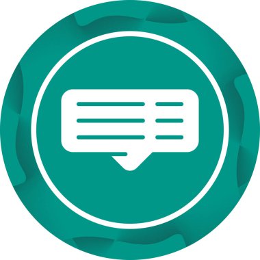 yorum web simgesi, vektör illüstrasyonu