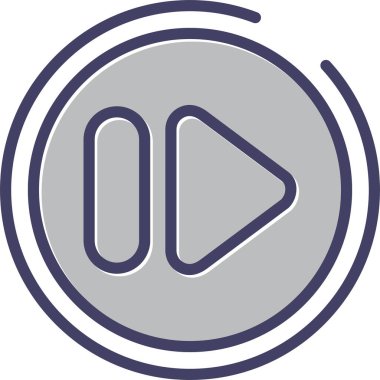 Hızlı ileri düğme vektör illüstrasyonu