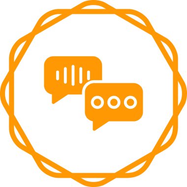 Konuşma baloncukları simgesi, vektör illüstrasyonu 