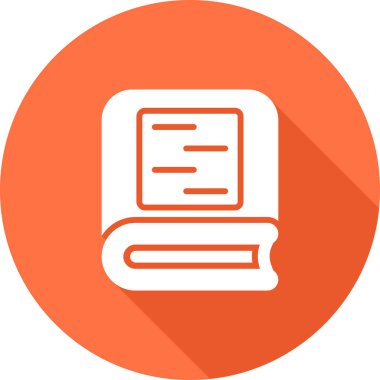 kitap web simgesi, vektör illüstrasyonu 