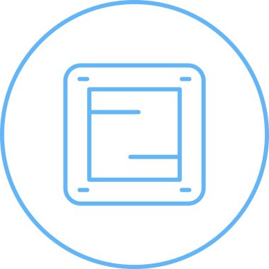 Anakart. Web simgesi basit illüstrasyon