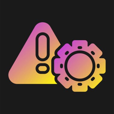 Uyarı tehlike simgesi web basit illüstrasyonuName