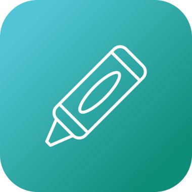 Crayon web simgesinin vektör illüstrasyonu