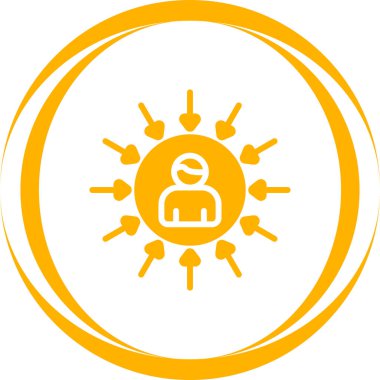 Kullanıcı merkezli tasarım simgesi, vektör illüstrasyonu