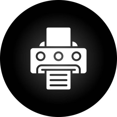 Yazıcı. Web simgesi basit tasarım