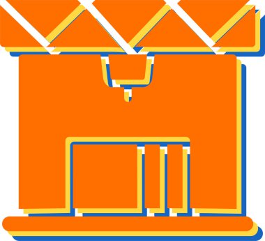 3D baskı simge vektör çizim  