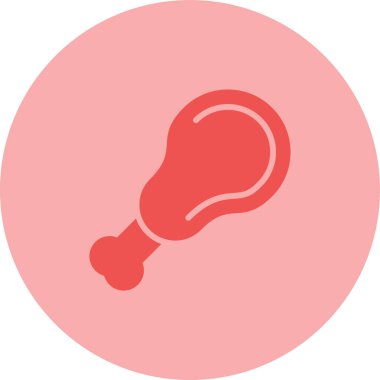 Tavuk simgesinin vektör illüstrasyonu 