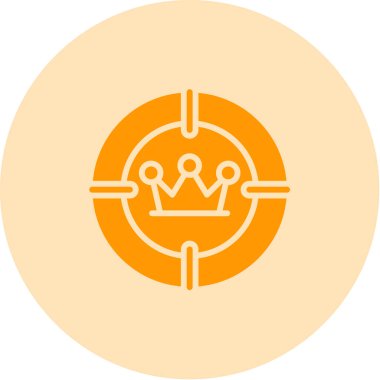 hedef simge, vektör illüstrasyonu basit tasarım