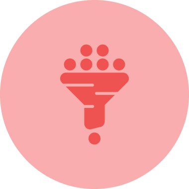 Filtre ağ simgesi, basit vektör illüstrasyonu