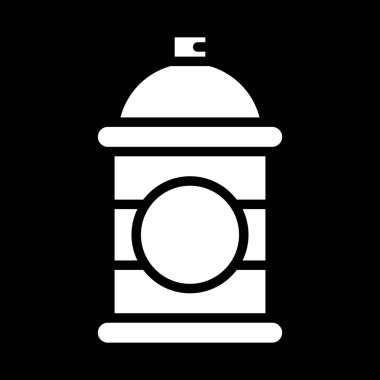 Sprey kutusu. Web simgesi basit illüstrasyon