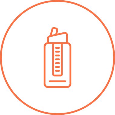 şişe ikonu vektör illüstrasyonunu kapat 