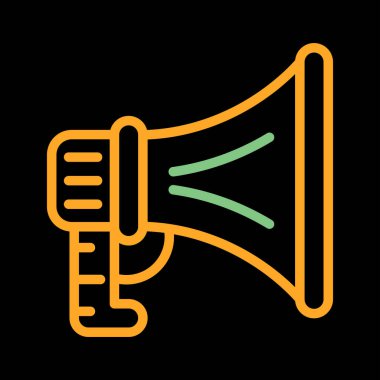 Hoparlör basit web simgesi, vektör illüstrasyonu 