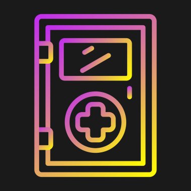 Kapı simgesinin vektör illüstrasyonu