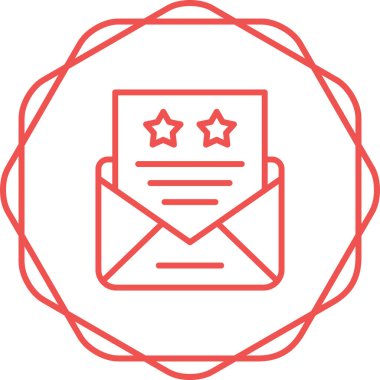 Bir harf simgesinin vektör illüstrasyonu 