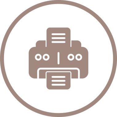 Office yazıcı simgesini, vektör çizim