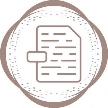 Dosya simgesinin vektör illüstrasyonu 