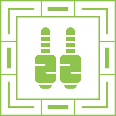 Ses Jacks simgesi, vektör illüstrasyonu basit tasarım