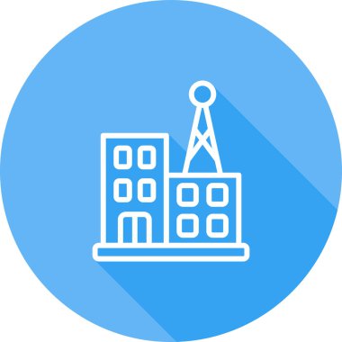 Radyo İstasyonu simgesi, vektör illüstrasyonu basit tasarım