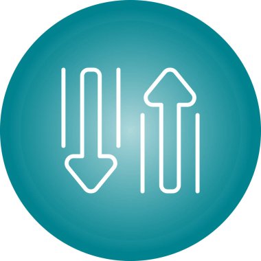 ok simgesi, vektör illüstrasyonu  