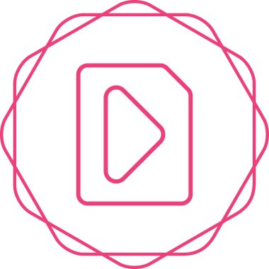 video dosyası simgesini, vektör çizim  