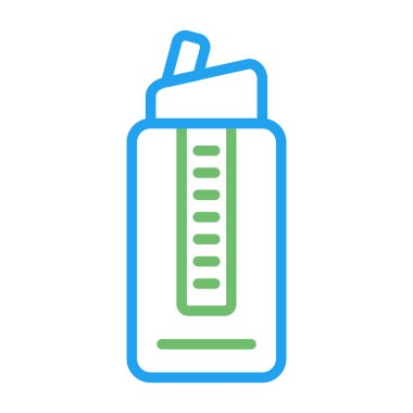 şişe ikonu vektör illüstrasyonunu kapat 