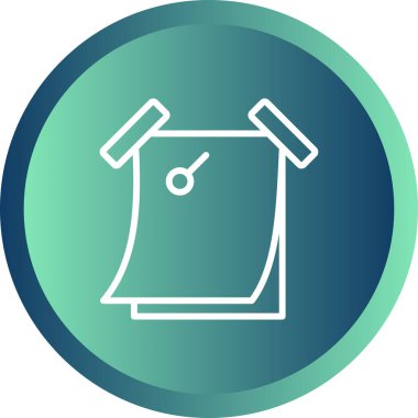 Yapışkan Not simgesi, vektör illüstrasyonu basit tasarım