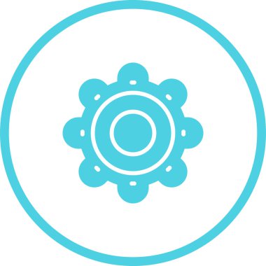 Ayarları satırı simgesi, vektör çizim 