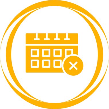 Takvim. Web simgesi basit illüstrasyon 