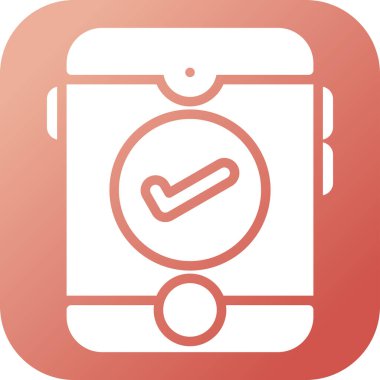  İşaretli simge tasarım vektörlü akıllı telefon