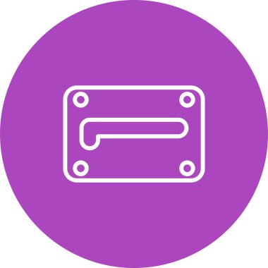 SATA kablo simgesinin web illüstrasyonu