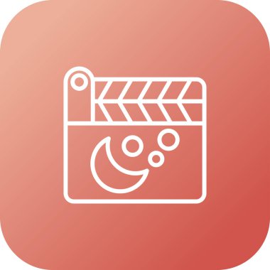 film simgesi, vektör illüstrasyonu 