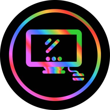 masaüstü web simgesi vektör çizimi