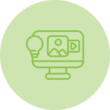 Tasarım Stratejisi web simgesi, vektör illüstrasyonu 