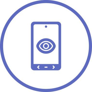 Göz koruması, basit simge vektör illüstrasyonu