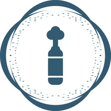 Yol işaret fişekleri simgesi, vektör illüstrasyonu