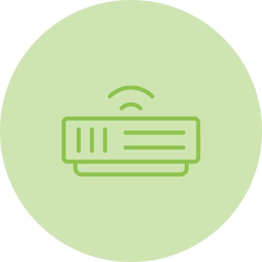 Modem simgesi web basit illüstrasyon