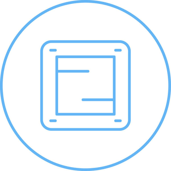 Материнская плата. Простая иллюстрация
