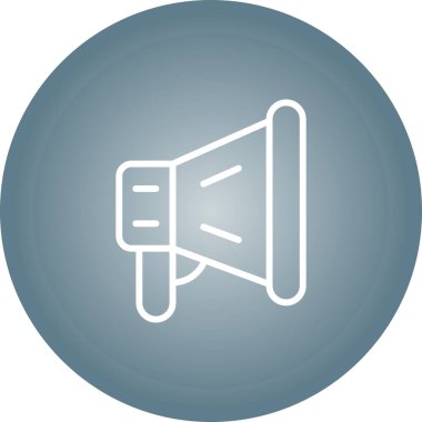 megafon web simgesi, vektör çizim