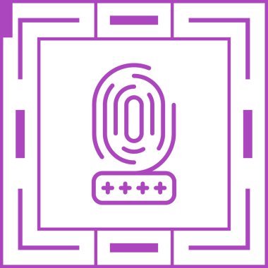 Biyometrik simgenin temel doğrusal çizimi