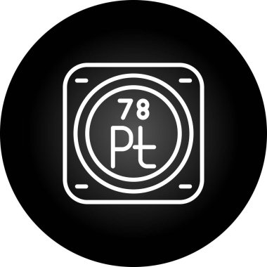Platin kimyasal elementin web çizimi