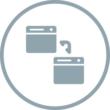 Web simgesi vektör illüstrasyonunu transfer et