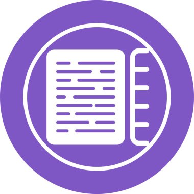 Belge İndeksleme simgesi vektör çizimi